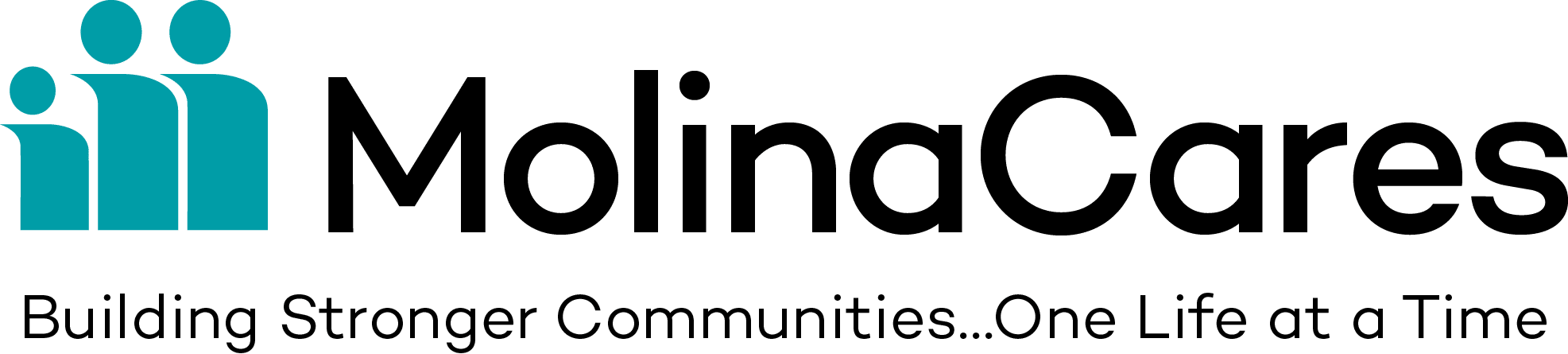 Molina Cares Building Stronger Communities One Life at a Time Logo
